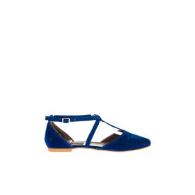 Fox Shoes D726537302 Saks Mavi Kadın Babet