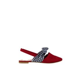 Fox Shoes D726603002 Kırmızı Lacivert Kadın Babet