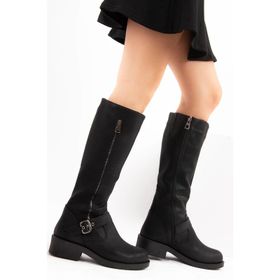Fox Shoes E674270509 Siyah Kadın Çizme
