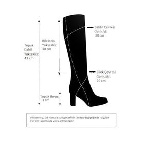 Fox Shoes E674270509 Vizon Kadın Çizme