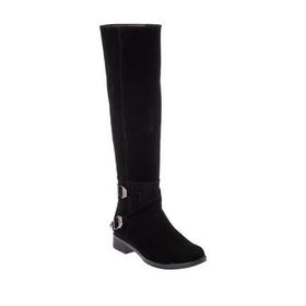 Fox Shoes E726203402 Siyah Yılan Kadın Çizme