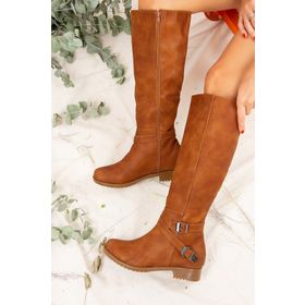 Fox Shoes E726203409 Taba Kadın Çizme