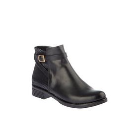 Fox Shoes E726490009 Siyah Yılan Kadın Bot