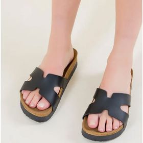 Fox Shoes F777771509 Siyah Kadın Terlik