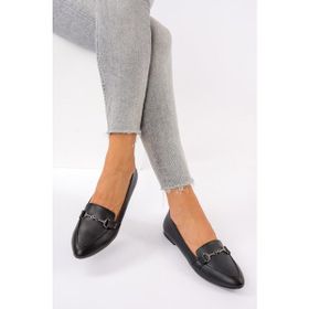 Fox Shoes G290010009 Siyah Kadın Babet