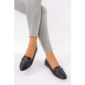 Fox Shoes G290010009 Siyah Kadın Babet