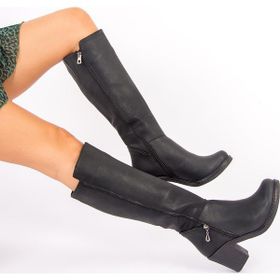 Fox Shoes G674252009 Siyah Kadın Çizme