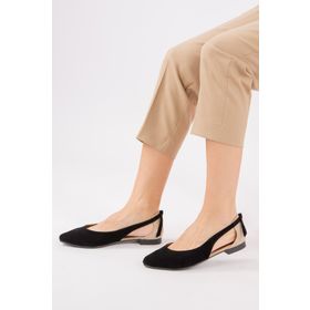 Fox Shoes H726324002 Siyah Ten Kadın Babet