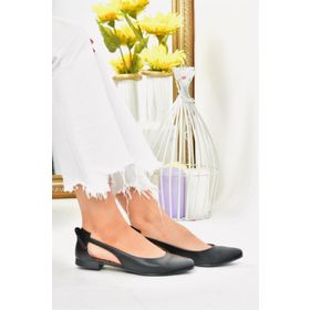 Fox Shoes H726324009 Siyah Kadın Babet