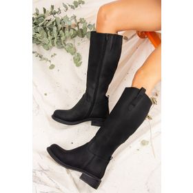 Fox Shoes J674272109 Siyah Kadın Çizme