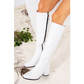 Fox Shoes J848300109 Beyaz Kadın Çizme