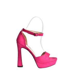 Fox Shoes K404580102 38 Fuşya Süet Kadın Topuklu Ayakkabı