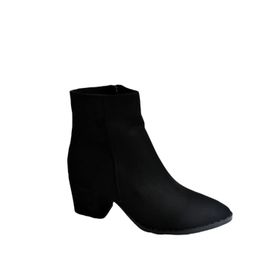 Fox Shoes L251089302 Siyah Süet Kadın Bot