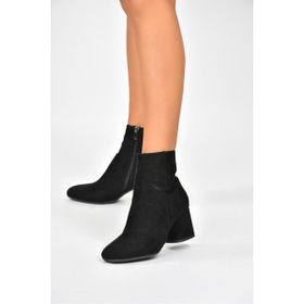 Fox Shoes L251089302 Siyah Süet Kadın Bot