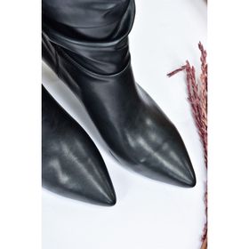Fox Shoes L404810609 Siyah Suni Deri Kadın Bot