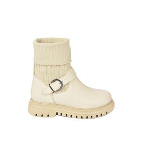 Fox Shoes L524021709 Bej Suni Deri Kadın Bot