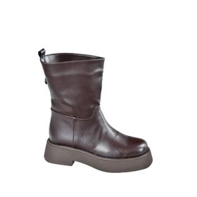 Fox Shoes L610067109 Kahverengi Kalın Tabanlı Günlük Kadın Bot