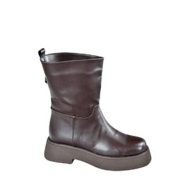 Fox Shoes L610067109 Kahverengi Kalın Tabanlı Günlük Kadın Bot