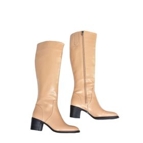 Fox Shoes L610106509 Ten Kalın Topuklu Kadın Çizme