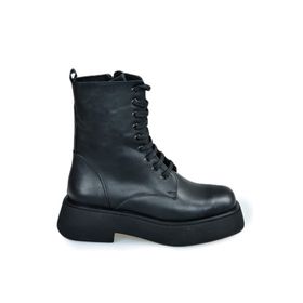 Fox Shoes L610130109 Siyah Kalın Tabanlı Günlük Kadın Bot