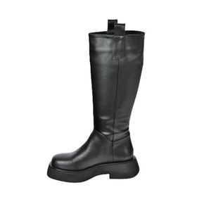Fox Shoes L610130409 Siyah Suni Deri Günlük Kadın Çizme