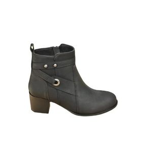 Fox Shoes L674155009 Siyah Suni Deri Kadın Bot