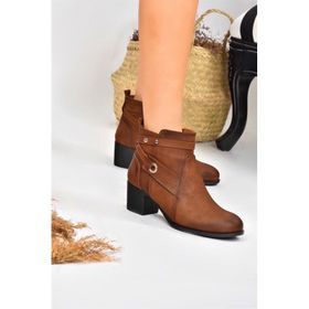 Fox Shoes L674155009 Taba Suni Deri Kadın Bot