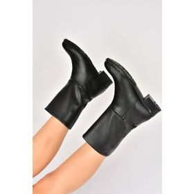 Fox Shoes L726597709 Siyah Düz Taban Günlük Kadın Bot
