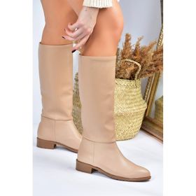 Fox Shoes L726600909 Ten Süet Düz Taban Günlük Kadın Çizme