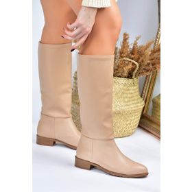 Fox Shoes L726600909 Ten Süet Düz Taban Günlük Kadın Çizme
