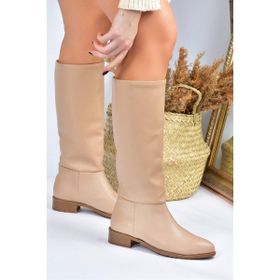 Fox Shoes L726600909 Ten Süet Düz Taban Günlük Kadın Çizme