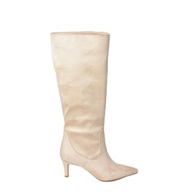 Fox Shoes L882870402 Siyah Süet Kısa Topuklu Kadın Çizme