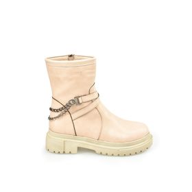 Fox Shoes L996034509 Ten Kalın Tabanlı Zincirli Kadın Bot