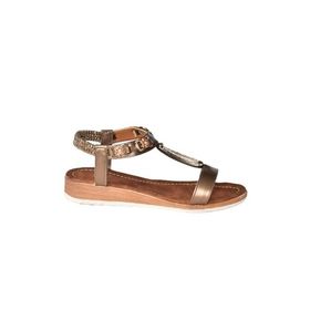 Fox Shoes M258312209 Bakır Taş Detaylı Günlük Kadın Sandalet