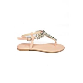 Fox Shoes M272006009 Ten Taşlı Parmak Arası Kadın Sandalet