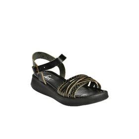 Fox Shoes M291030503 Siyah Hakiki Deri Günlük Kadın Sandalet