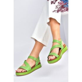 Fox Shoes M524022609 Yeşil Günlük Kadın Sandalet