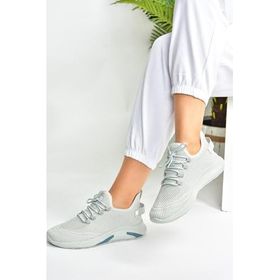 Fox Shoes M702006204 Gri Triko Kumaş Kadın Spor Ayakkabı