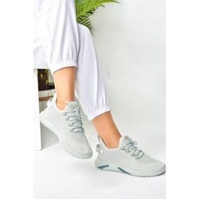 Fox Shoes M702006204 Gri Triko Kumaş Kadın Spor Ayakkabı