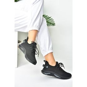 Fox Shoes M702006204 Siyah Triko Kumaş Kadın Spor Ayakkabı