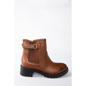 Fox Shoes N555053803 Taba Deri Kadın Bot