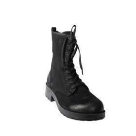 Fox Shoes N555400101 Siyah Hakiki Deri Nubuk Günlük Kadın Postal Bot