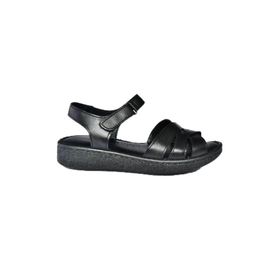 Fox Shoes P540001203 Siyah Hakiki Deri Kadın Sandalet