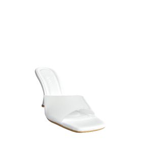 Fox Shoes P590033209 Beyaz Şeffaf Topuklu Kadın Terlik