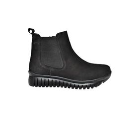 Fox Shoes R555400201 Siyah Deri Nubuk Kadın Bot