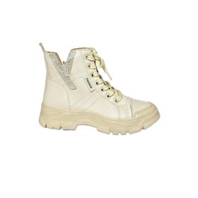 Fox Shoes R602085209 Bej Suni Deri Taş Detaylı Kadın Bot