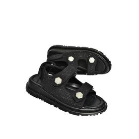 Fox Shoes S2671220 04 Kumaş Siyah Kadın Sandalet