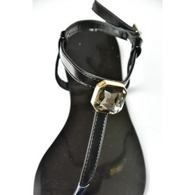 Fox Shoes S272095209 Siyah Parmak Arası Kadın Sandalet