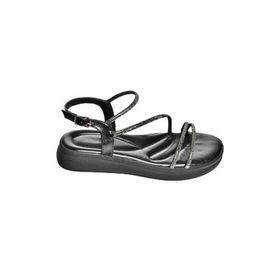 Fox Shoes S4040851 09 Alçak Tabanlı Siyah Kadın Sandalet