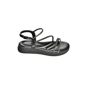 Fox Shoes S4040851 09 Alçak Tabanlı Siyah Kadın Sandalet